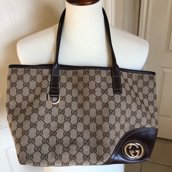 Gucci Handbags - Authentic Canvas Britt Hobo
